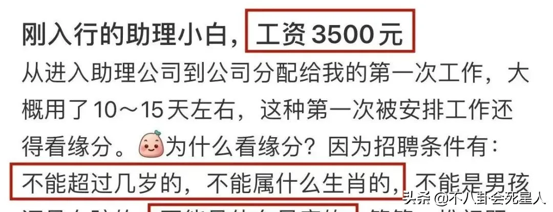 娱乐圈打工人工资差距大，明星日均208万，助理薪酬3500元