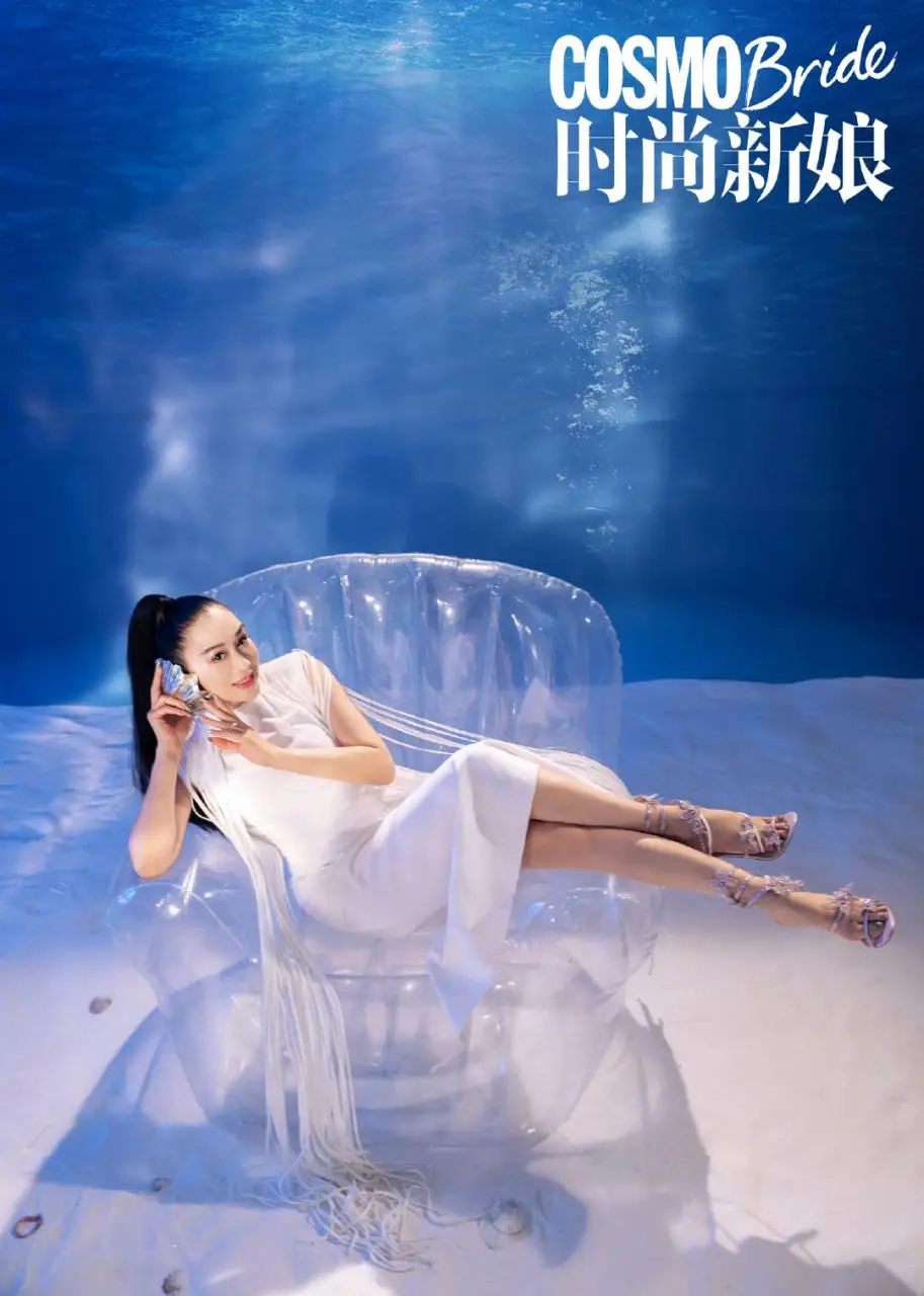 钟丽缇张伦硕结婚5周年纪念大片曝光 仿佛置身于海洋之中唯美浪漫