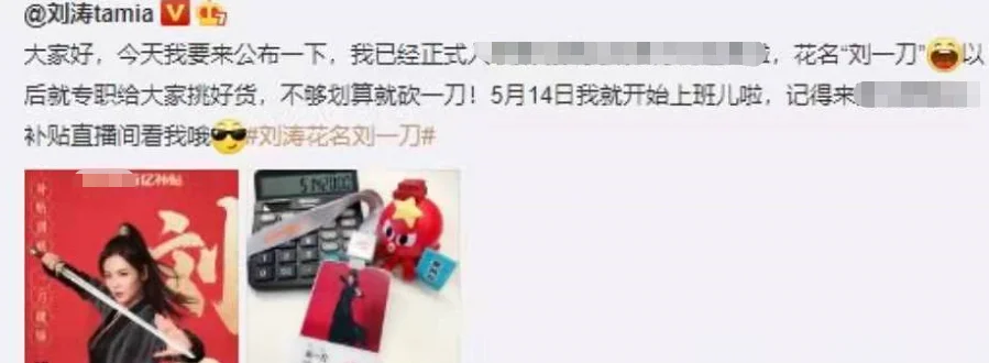 曝知名主播刘某刀被抓！因补不起20亿元大额税款，演员刘涛被误伤