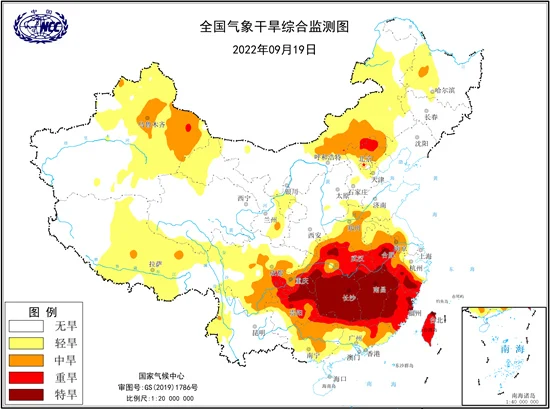 江西超95%县市区现特重气象干旱，9月下旬全省大部仍无降水