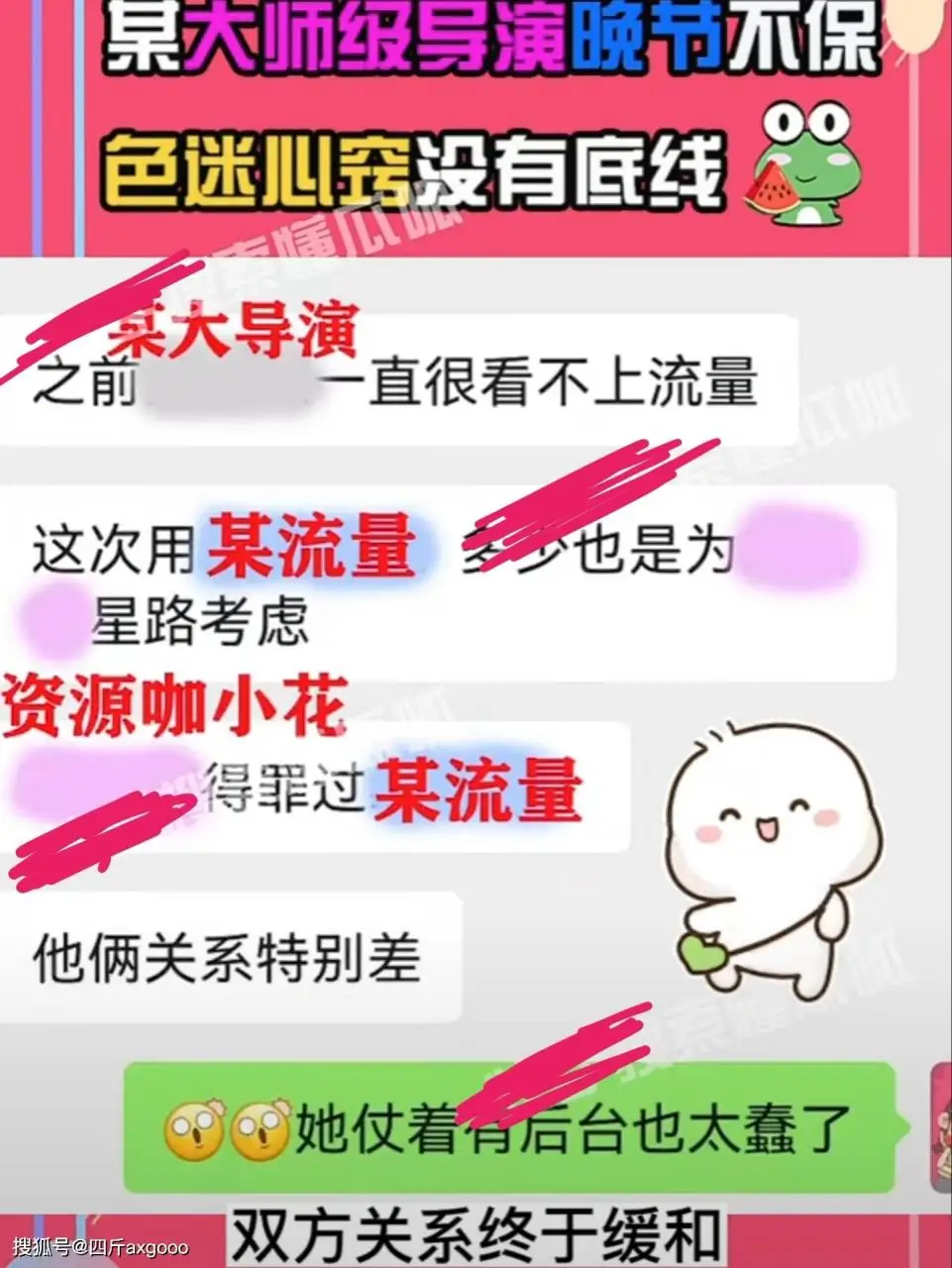 娱乐圈曝出丑闻，大师级导演晚节不保，色迷心窍找女演员当小情人