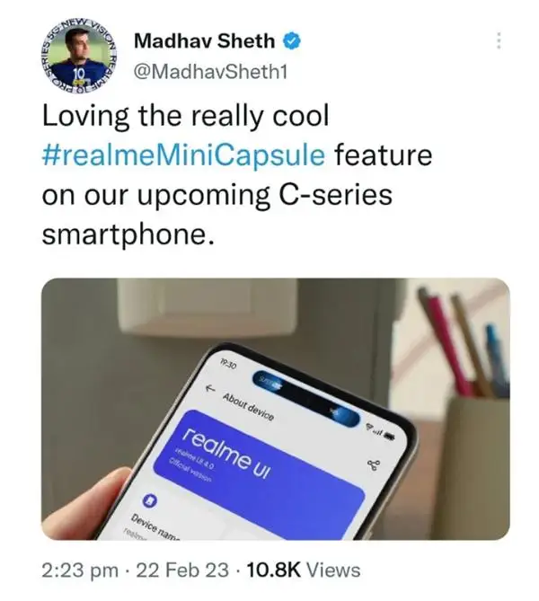 对标苹果灵动岛!真我 realme UI “迷你胶囊”功能曝光 对标苹果灵动岛!真我 realme UI “迷你胶囊”功能曝光