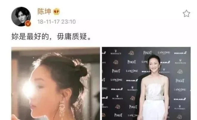 网传陈坤周迅领证 网友：虽然离谱但希望是真的