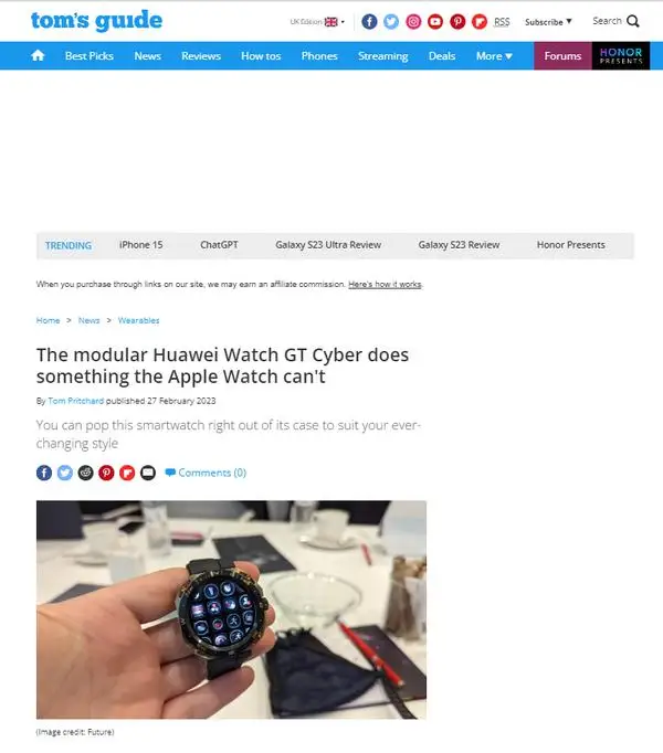 外媒好评如潮,华为穿戴产品荣获 MWC 2023 七项权威媒体大奖 外媒好评如潮,华为穿戴产品荣获 MWC 2023 七项权威媒体大奖