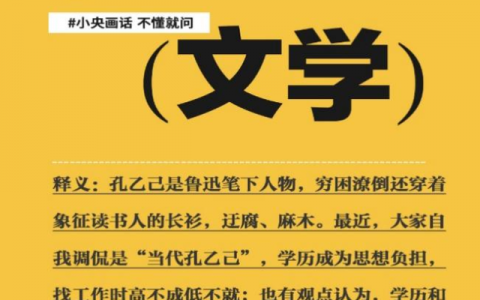 央视网：正视“孔乙己文学”背后的焦虑