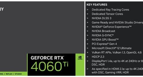 曝 RTX 4060 Ti 桌面显卡 5 月底发布 RTX 4050 6 月发布