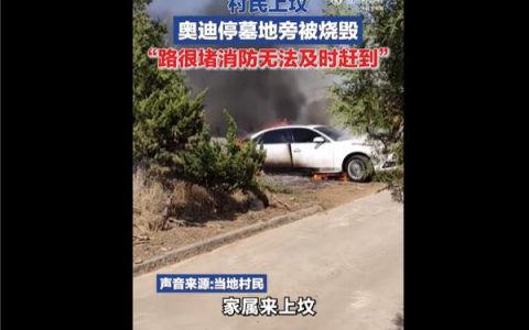 村民回应网传奥迪轿车被当祭品焚烧：确实是意外