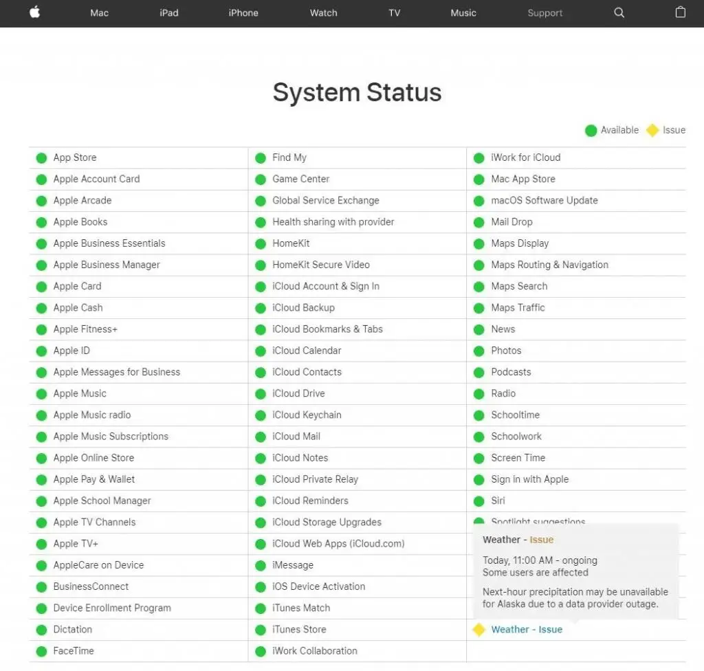 iPhone “天气”应用服务无数据,问题影响全球用户 iPhone “天气”应用服务无数据,问题影响全球用户