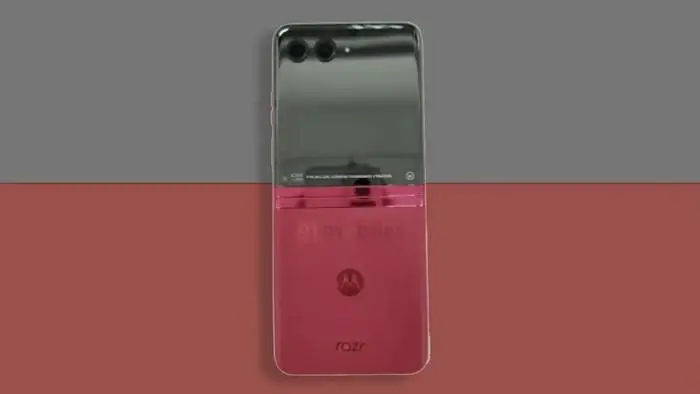 摩托罗拉 razr 2023 细节曝光：超大副屏 撞色设计