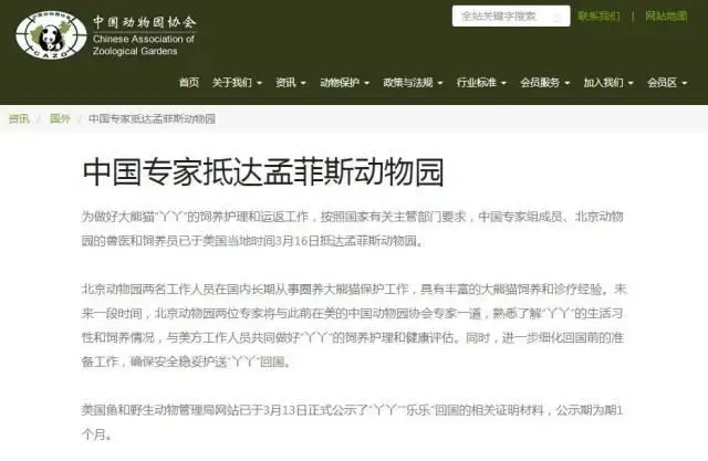旅美大熊猫“丫丫”正式移交中方！