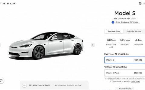 特斯拉 Model S 和 Model X 在美国涨价