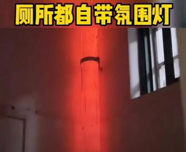 宿舍厕所自带“粪围灯” 网友纷纷推测原因