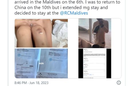 中国女生称在马尔代夫被酒店管家性侵，全身多处淤伤，警方还未逮捕嫌疑人