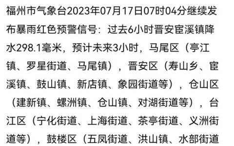 红色预警！福州一晚上闪电1797次，台风“泰利”在“路上”！