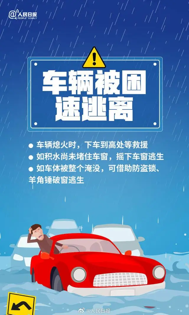 转存！暴雨天气10个安全指南，关键时刻能救命