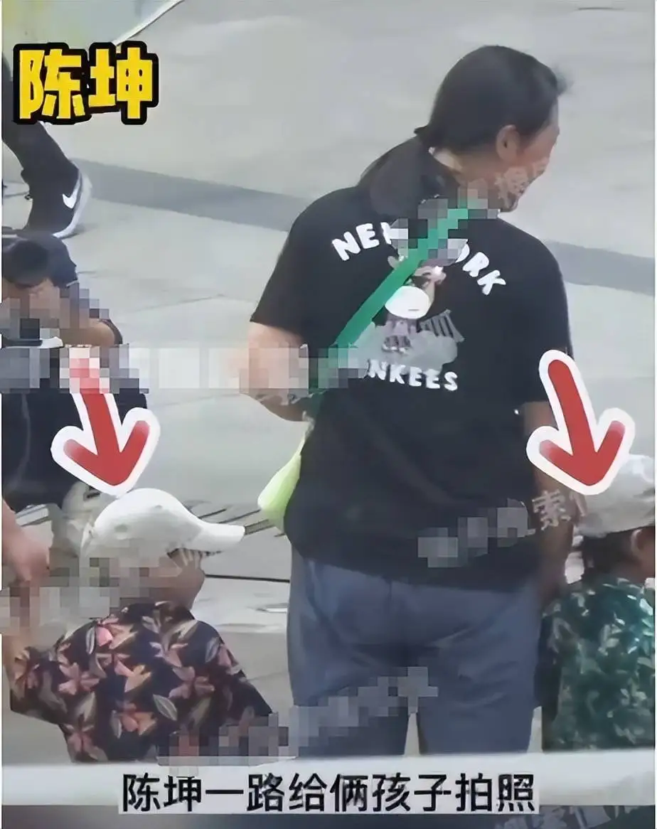 陈坤疑似又有俩双胞胎儿子，曝光正脸照，孩子母亲疑似是周迅