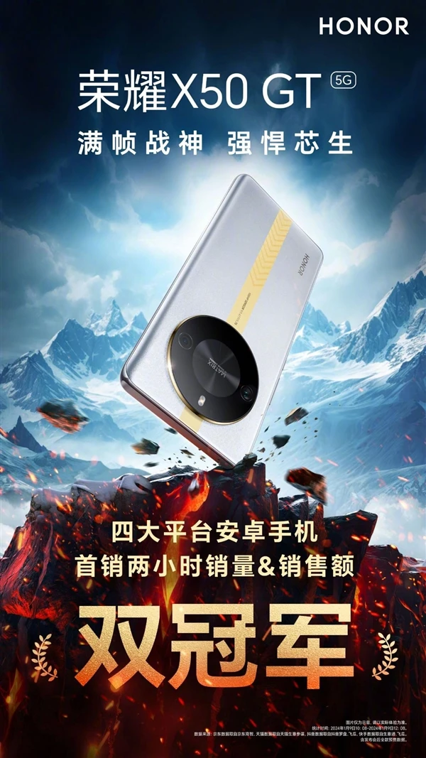 荣耀X50 GT手机：缔造性能传奇，刷新销售纪录的巅峰之作