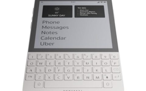 Indiegogo揭晓创新之作：Minimal Phone——E Ink水墨屏与实体键盘的完美融合，打造节能环保新标杆