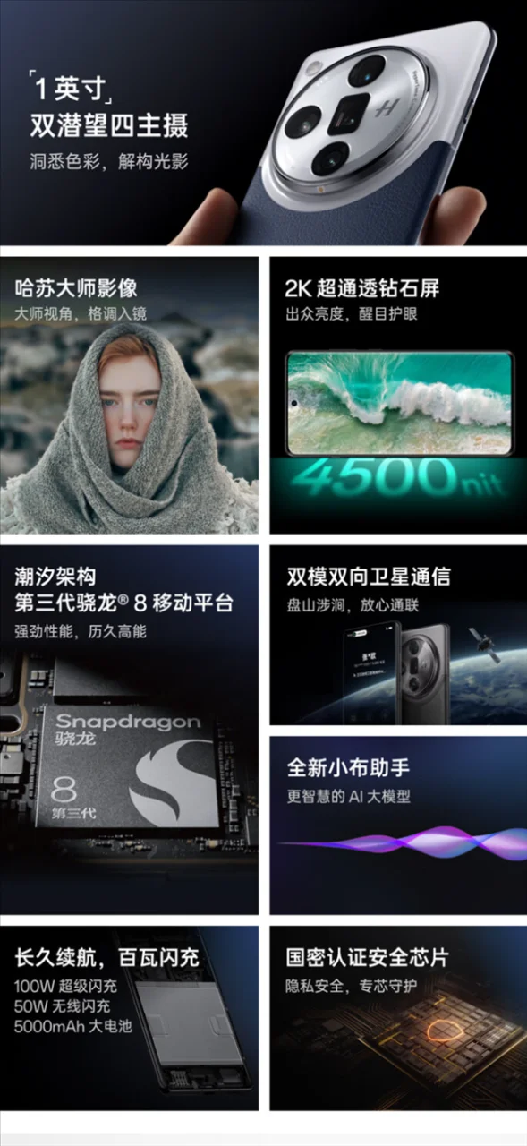 OPPO Find X7 Ultra卫星通信版重磅登场：前沿科技融合，智能手机边界再拓展