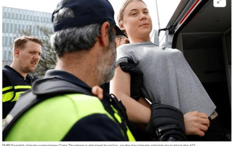 瑞典环保少女格蕾塔·通贝里在荷兰勇抗化石燃料补贴：两度遭捕后释放，坚持捍卫地球未来