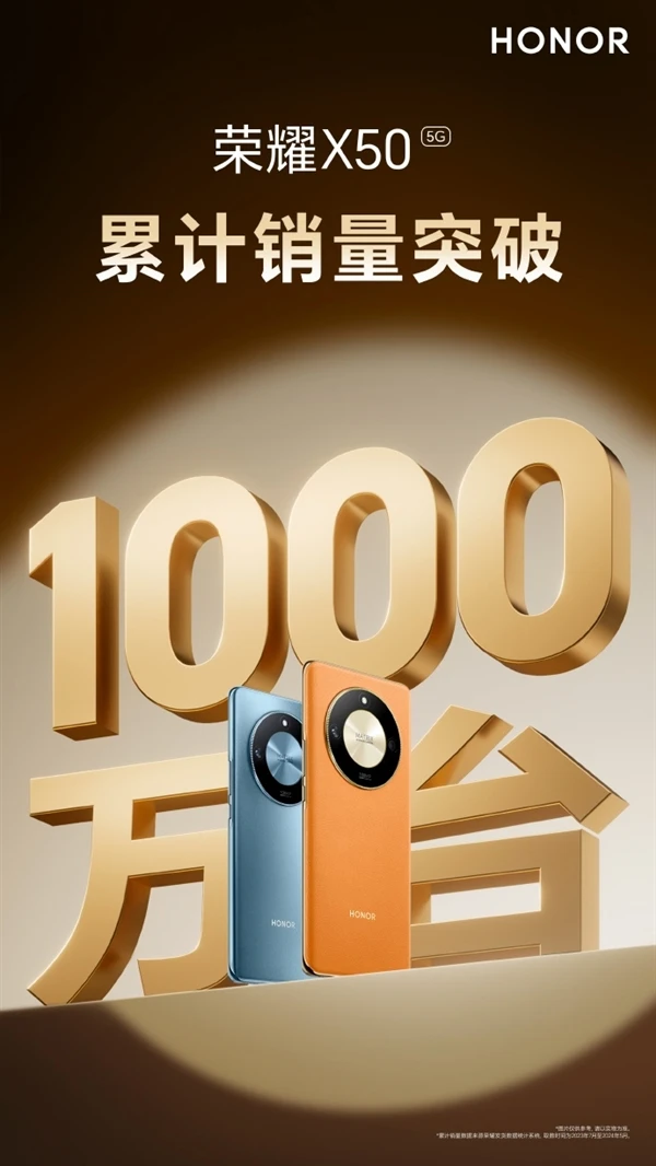 荣耀X50辉煌里程碑：安卓市场的新霸主，销量突破千万，引领品质革新