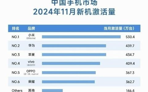 小米手机激活量份额持续攀升，11月勇夺中国市场冠军，12月能否续写传奇？